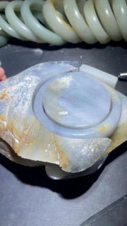 和田玉籽料,青花手镯
